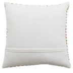 Rust And White Cushion