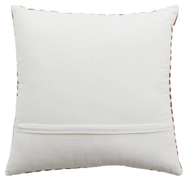 Rust And White Cushion