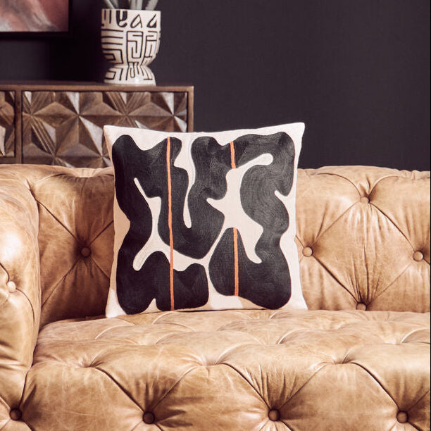 Black And Beige Cushion