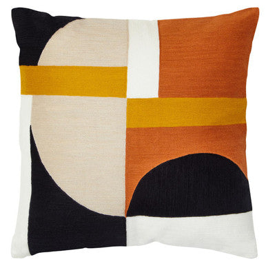 Multi Colour Geometric Cushion
