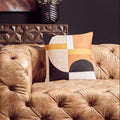 Multi Colour Geometric Cushion