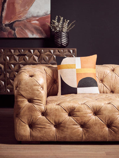 Multi Colour Geometric Cushion