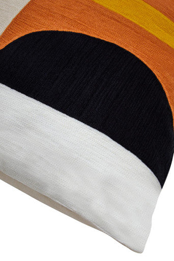 Multi Colour Geometric Cushion