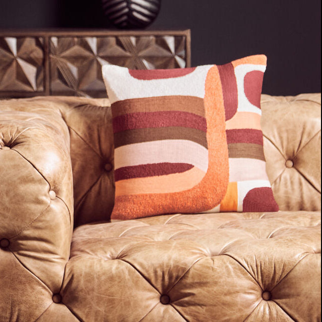 Multi Coloured Square Cushion