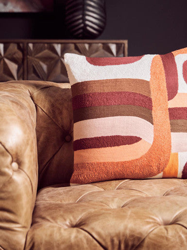 Multi Coloured Square Cushion