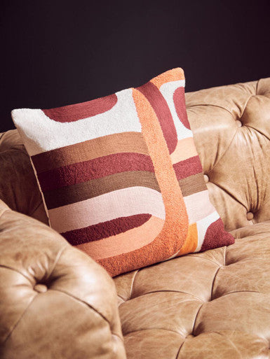Multi Coloured Square Cushion