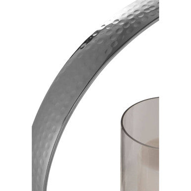 Pedestal Small Silver Finish Candle Holder