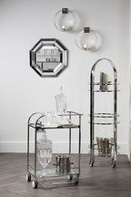 Silver Finish Wall Sconce Candle Holder
