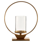 Medium Gold Finish Candle Holder
