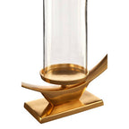 Medium Gold Finish Candle Holder