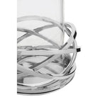 Twist Small Silver Finish Candle Holder