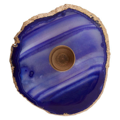 Blue and Gold Candle Holder