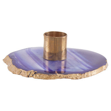 Blue and Gold Candle Holder