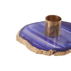 Blue and Gold Candle Holder