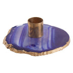 Blue and Gold Candle Holder