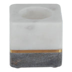 White and Grey Marble Tealight Holder