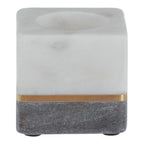 White and Grey Marble Tealight Holder