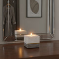 White and Grey Marble Tealight Holder
