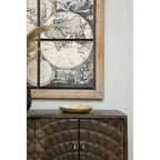 Antique-Style World Map Wall Painting