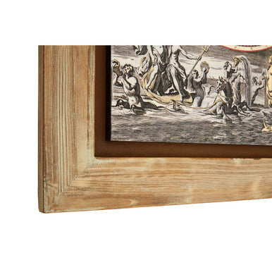 Antique-Style World Map Wall Painting