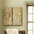Wood Carving Gold Finish Wall Art