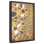 Gold and Black Paper Sculpture Wall Art