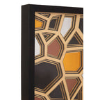 Gold and Black Paper Sculpture Wall Art