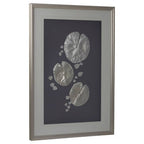 Silver Leaf Design Framed Wall Art