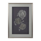 Silver Leaf Design Framed Wall Art