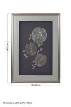 Silver Leaf Design Framed Wall Art