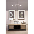 Silver Leaf Design Framed Wall Art