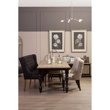 Silver Leaf Design Framed Wall Art
