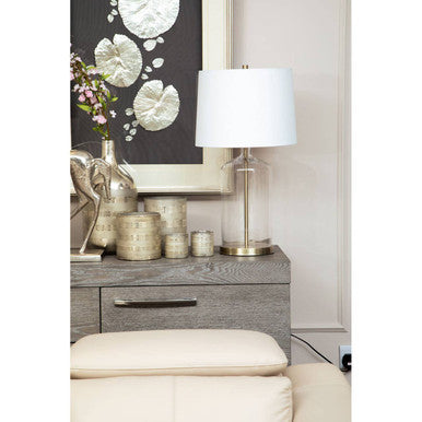 Silver Leaf Design Framed Wall Art