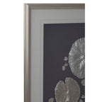 Silver Leaf Design Framed Wall Art