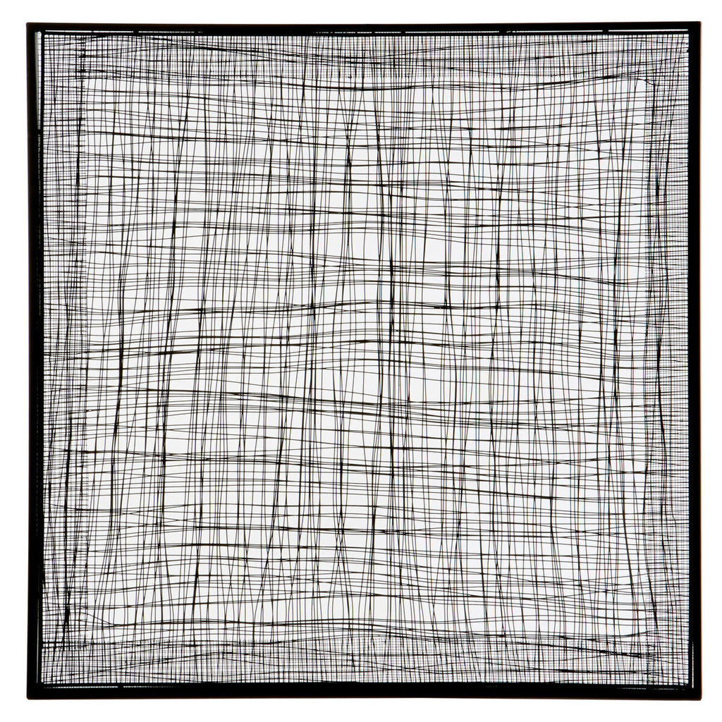 Metal Cross Wires Design Wall Art