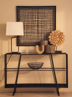 Metal Cross Wires Design Wall Art