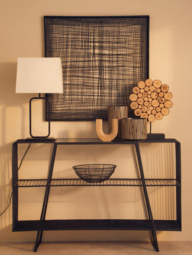 Metal Cross Wires Design Wall Art
