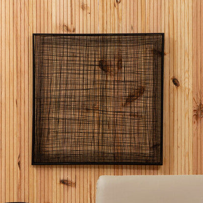 Metal Cross Wires Design Wall Art