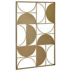 Gold Finish Semicircle Design Wall Art