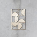 Gold Finish Semicircle Design Wall Art