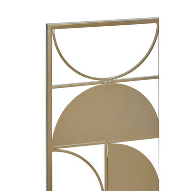 Gold Finish Semicircle Design Wall Art