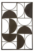Black Finish Semicircle Design Wall Art