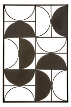 Black Finish Semicircle Design Wall Art