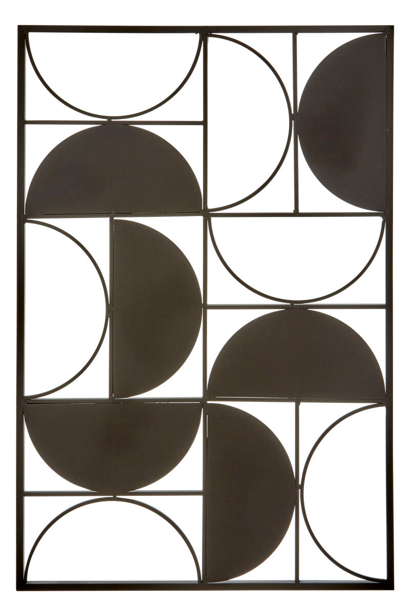 Black Finish Semicircle Design Wall Art