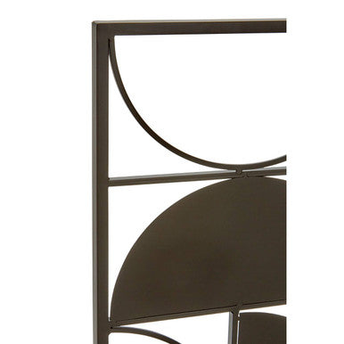 Black Finish Semicircle Design Wall Art