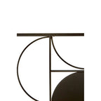Black Finish Semicircle Design Wall Art