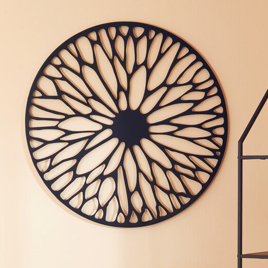 Small Black Frame Floral Design Wall Art