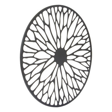 Medium Black Frame Floral Design Wall Art