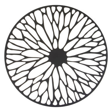 Medium Black Frame Floral Design Wall Art