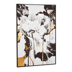 Black and White Abstract Floral Wall Art